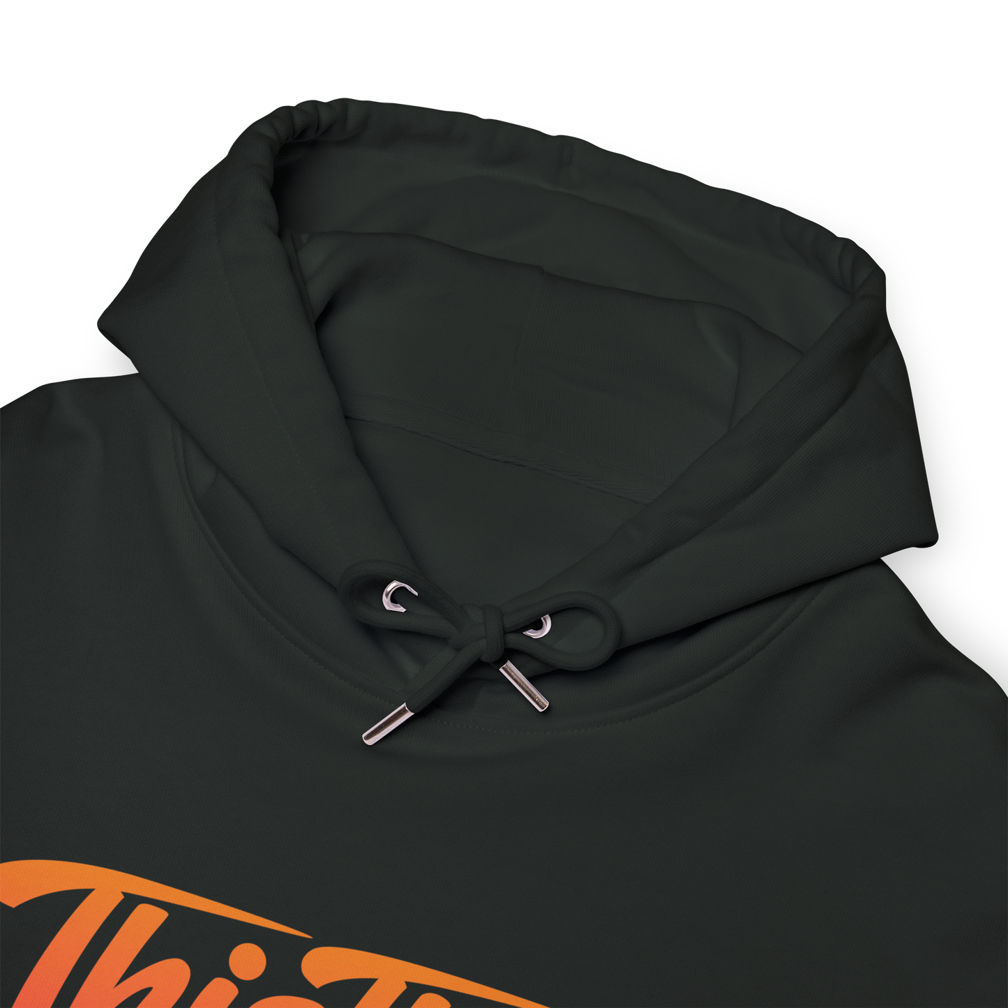 ThisThat. Heavyweight Hoodie - Black/Orange