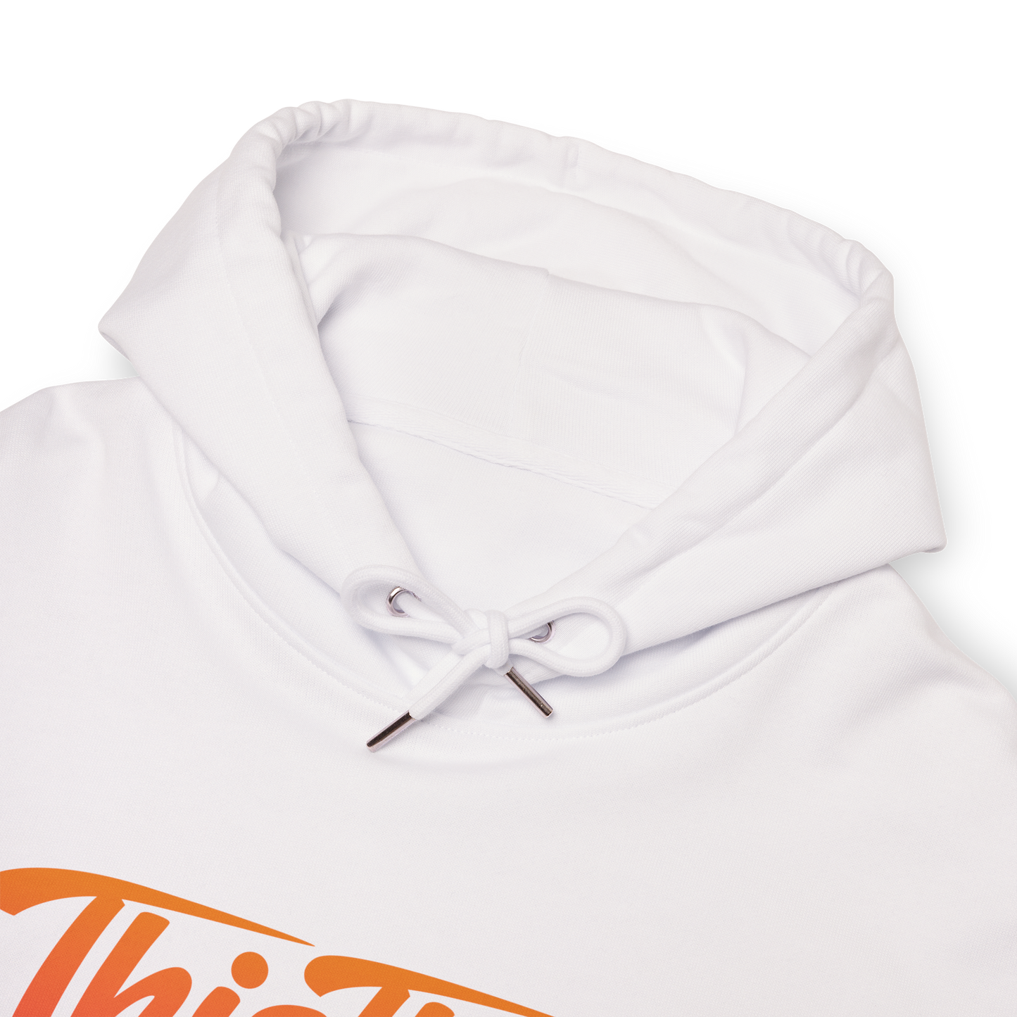 ThisThat. Heavyweight Hoodie - Off-White/Orange