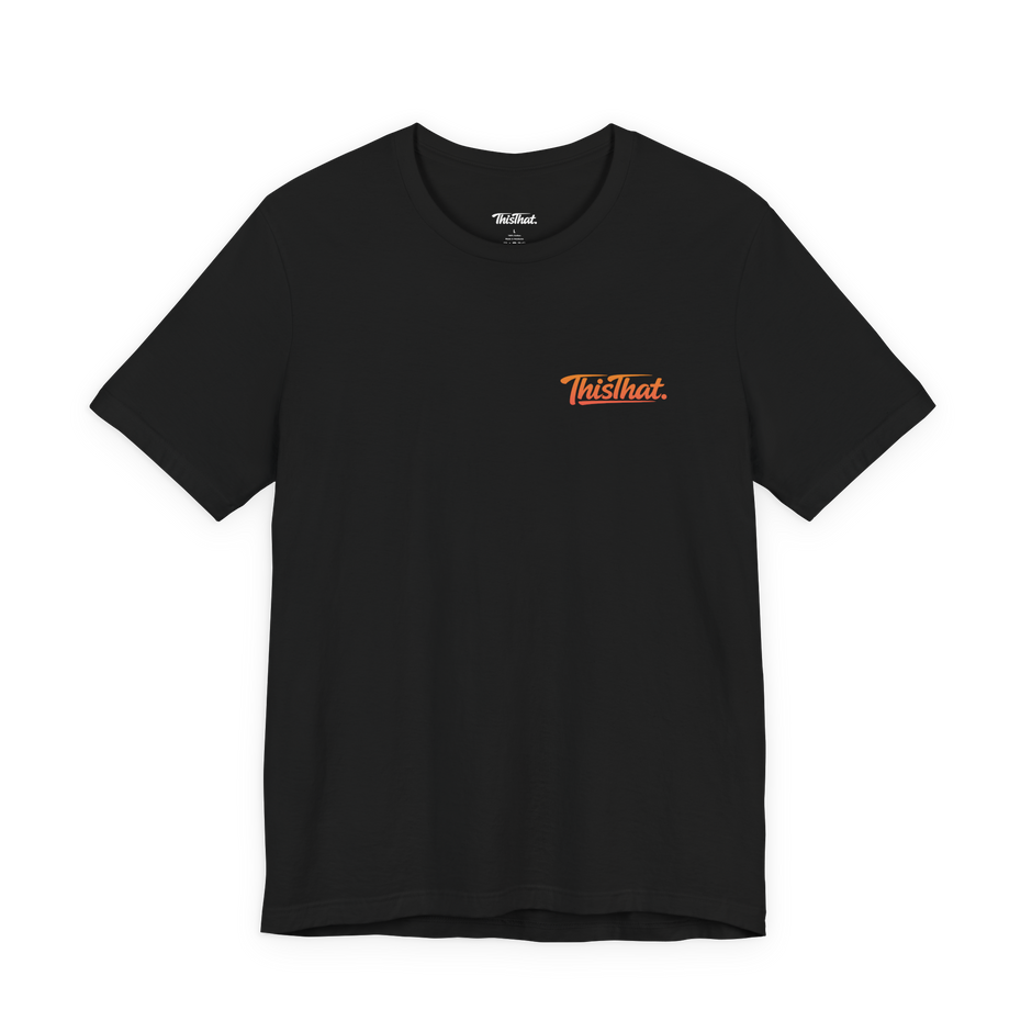 ThisThat. Essential Tee - Black/Orange