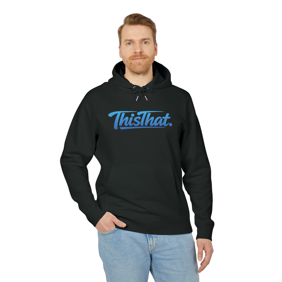 ThisThat. Heavyweight Hoodie - Black/Blue