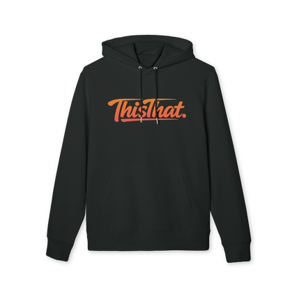 ThisThat. Heavyweight Hoodie - Black/Orange