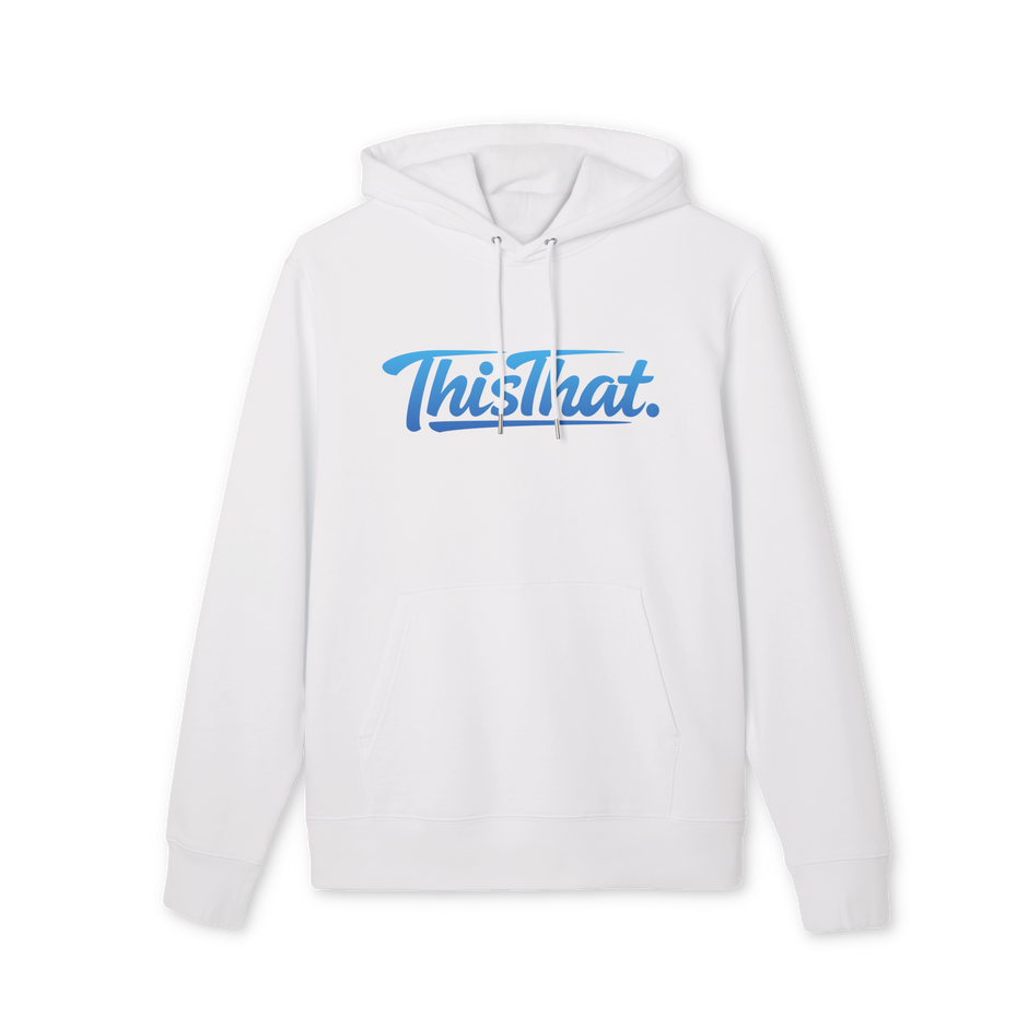 ThisThat. Heavyweight Hoodie - Off-White/Blue