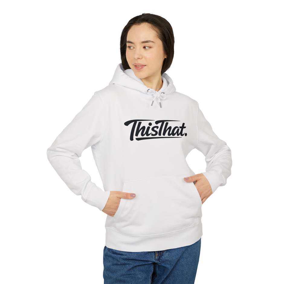 ThisThat. Heavyweight Hoodie - Off-White/Black