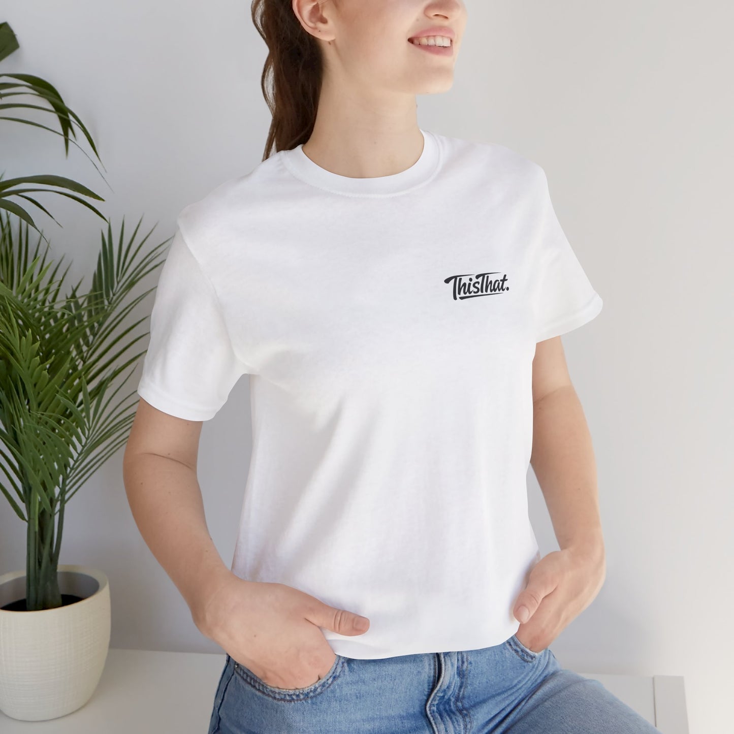 ThisThat. Essential Tee - Off-White/Black