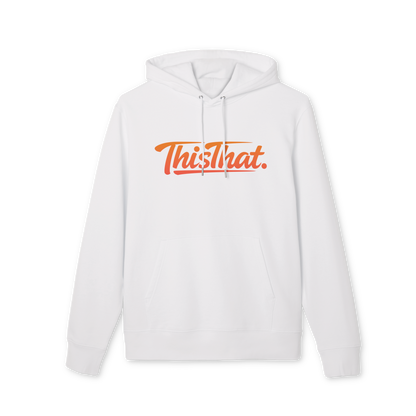 ThisThat. Heavyweight Hoodie - Off-White/Orange