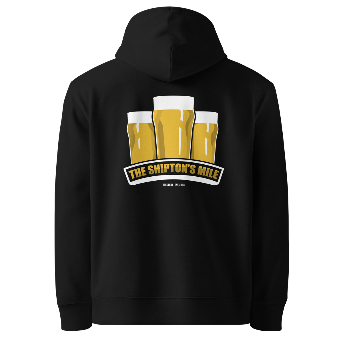 The Shipton's Mile. Organic Cotton Hoodie - Black