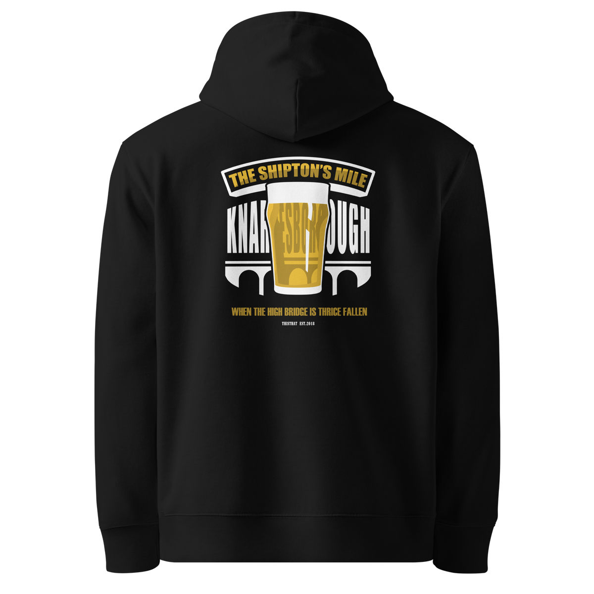 The Shipton's Mile. Organic Cotton Hoodie - Black