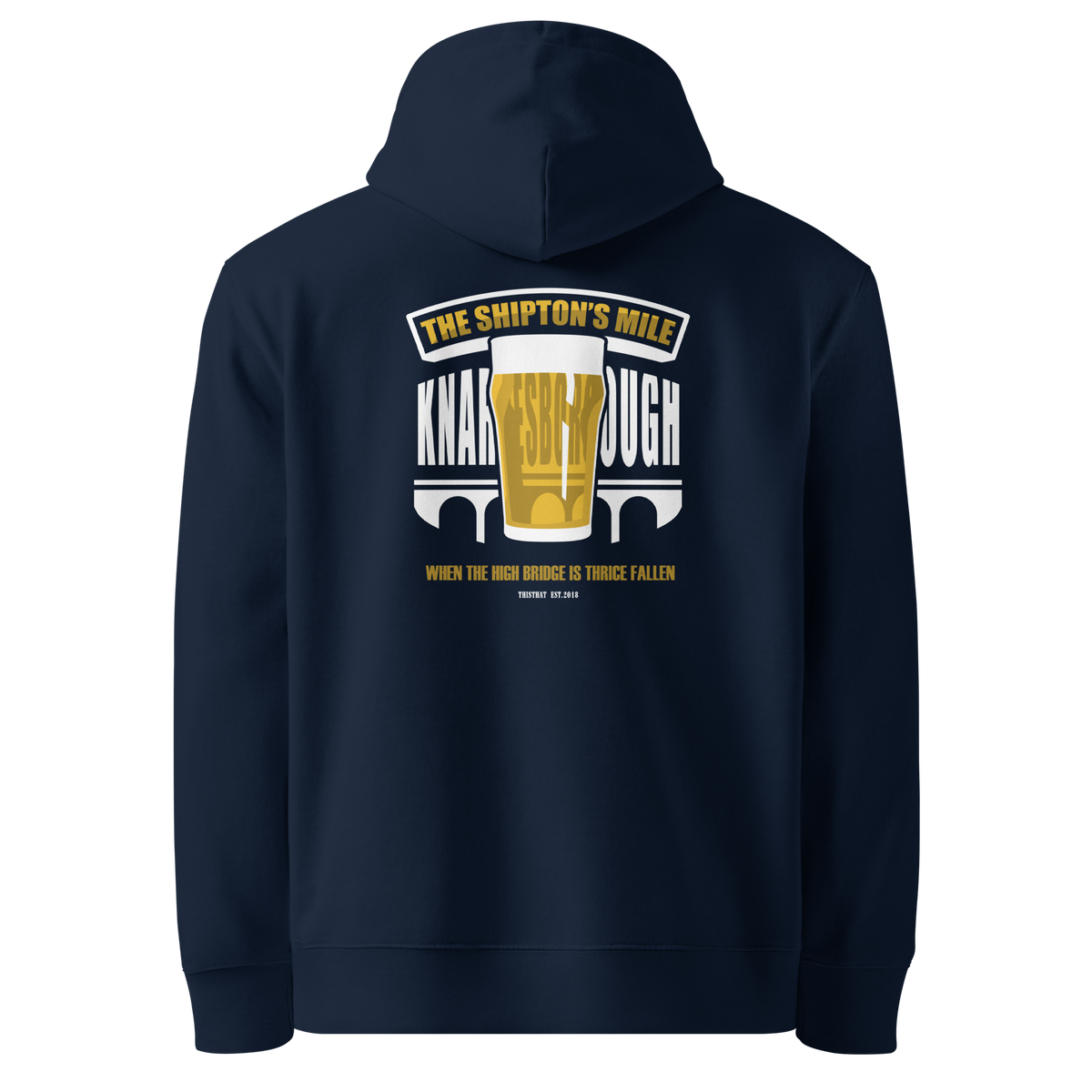 The Shipton's Mile. Organic Cotton Hoodie - Navy